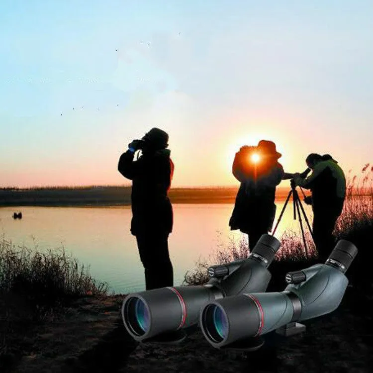 15-45X60 Zoom Single-lens Telescope High-definition Monocular Binoculars Outdoor Bird Watching Target Glasses(Black)