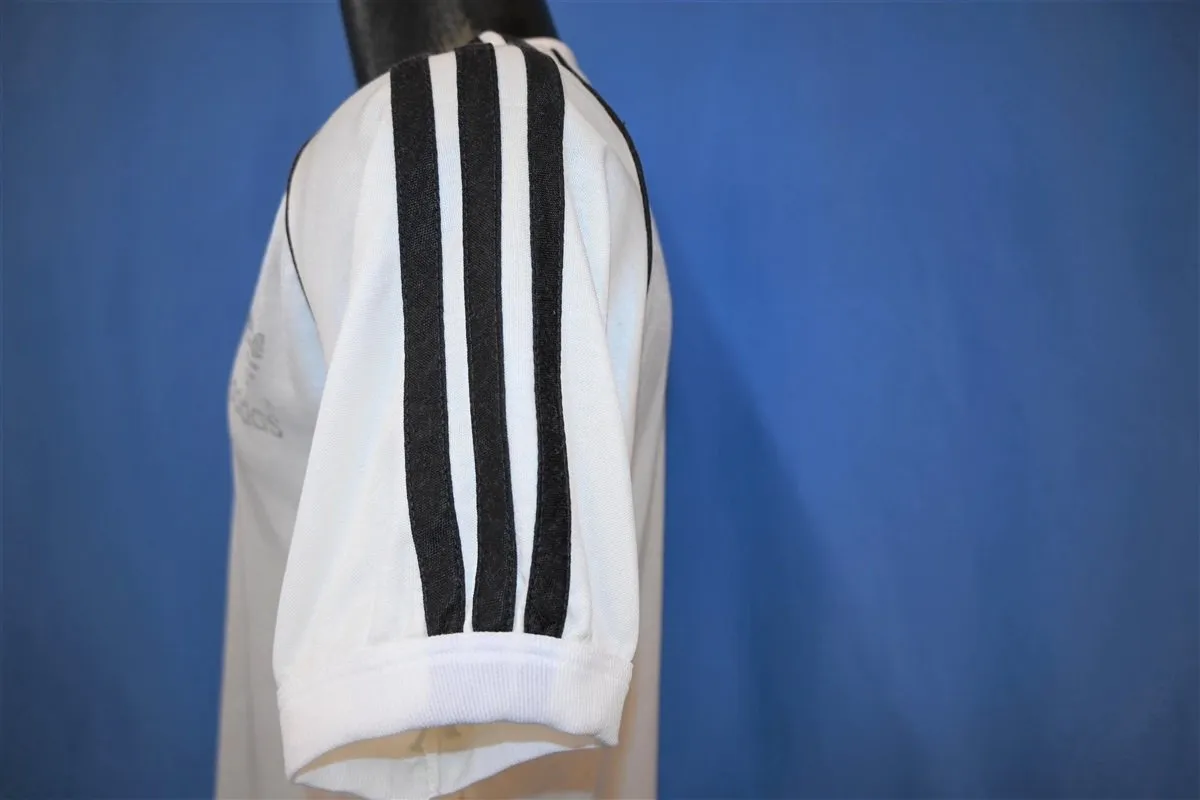 80s Adidas Trefoil Logo Three Stripe Jersey t-shirt Medium