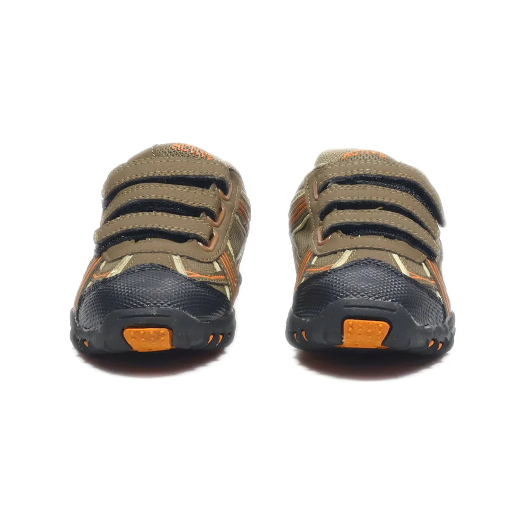 Active Sport Shoes Fabric Brown Colour For Kids