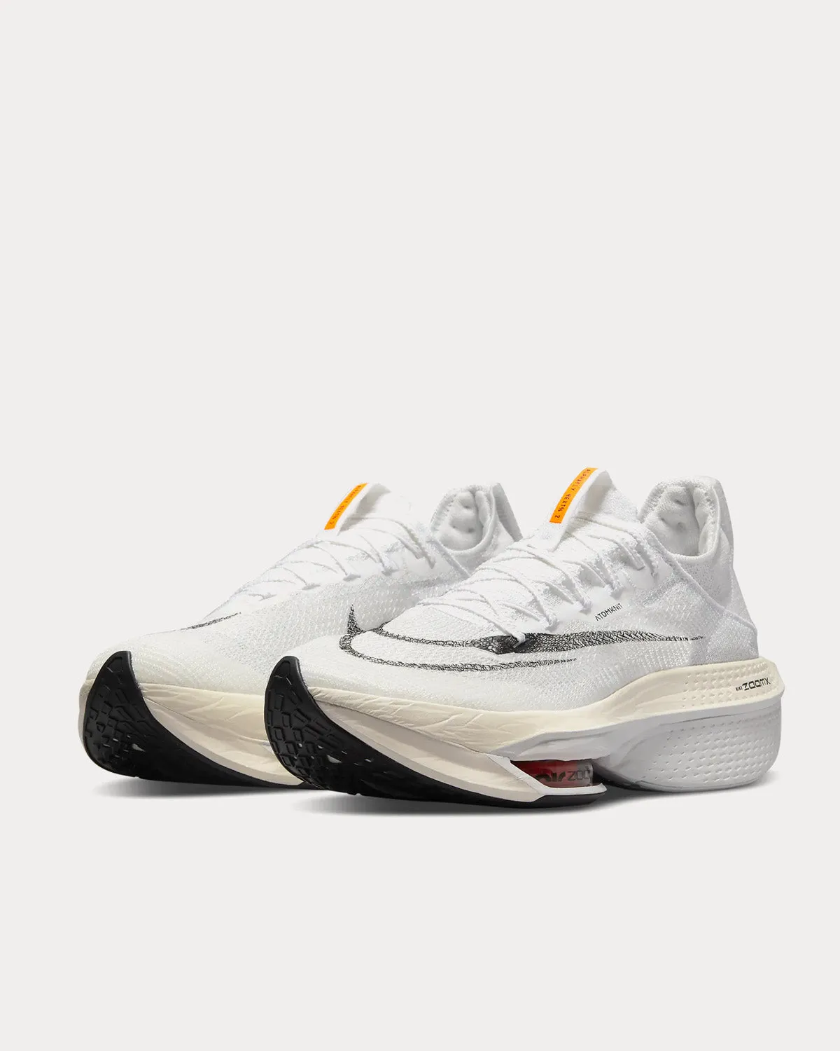 Air Zoom Alphafly NEXT% 2 Proto White / Total Orange / Black Running Shoes
