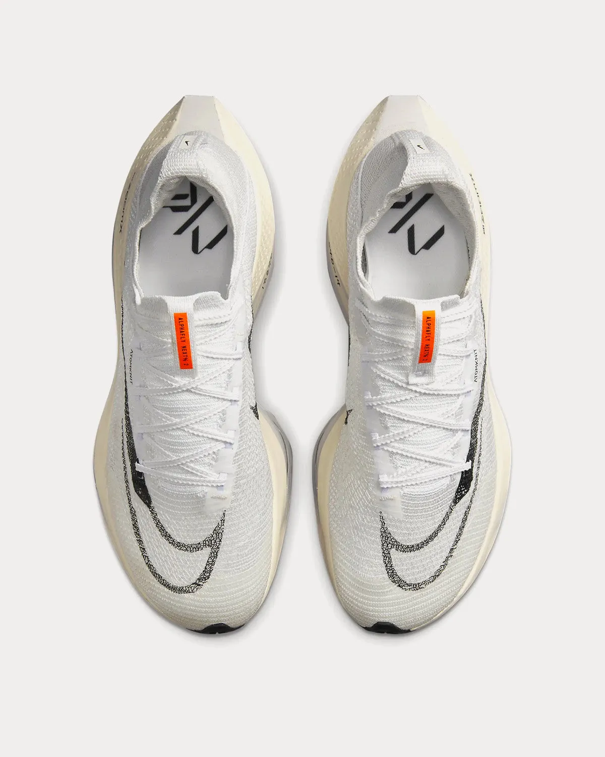 Air Zoom Alphafly NEXT% 2 Proto White / Total Orange / Black Running Shoes