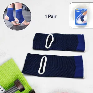 Ankle Support Brace Cap Wrap Pad (1 Pair / With Card Packing), Gym Equipment