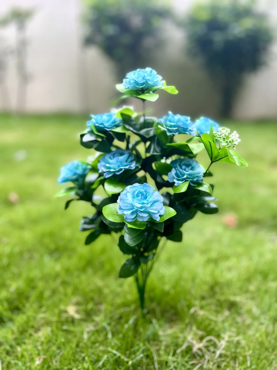 Bulk Exclusive 17" Faux Camellia Bush UV Resistant Flowers for Planter Outdoors Wholesale