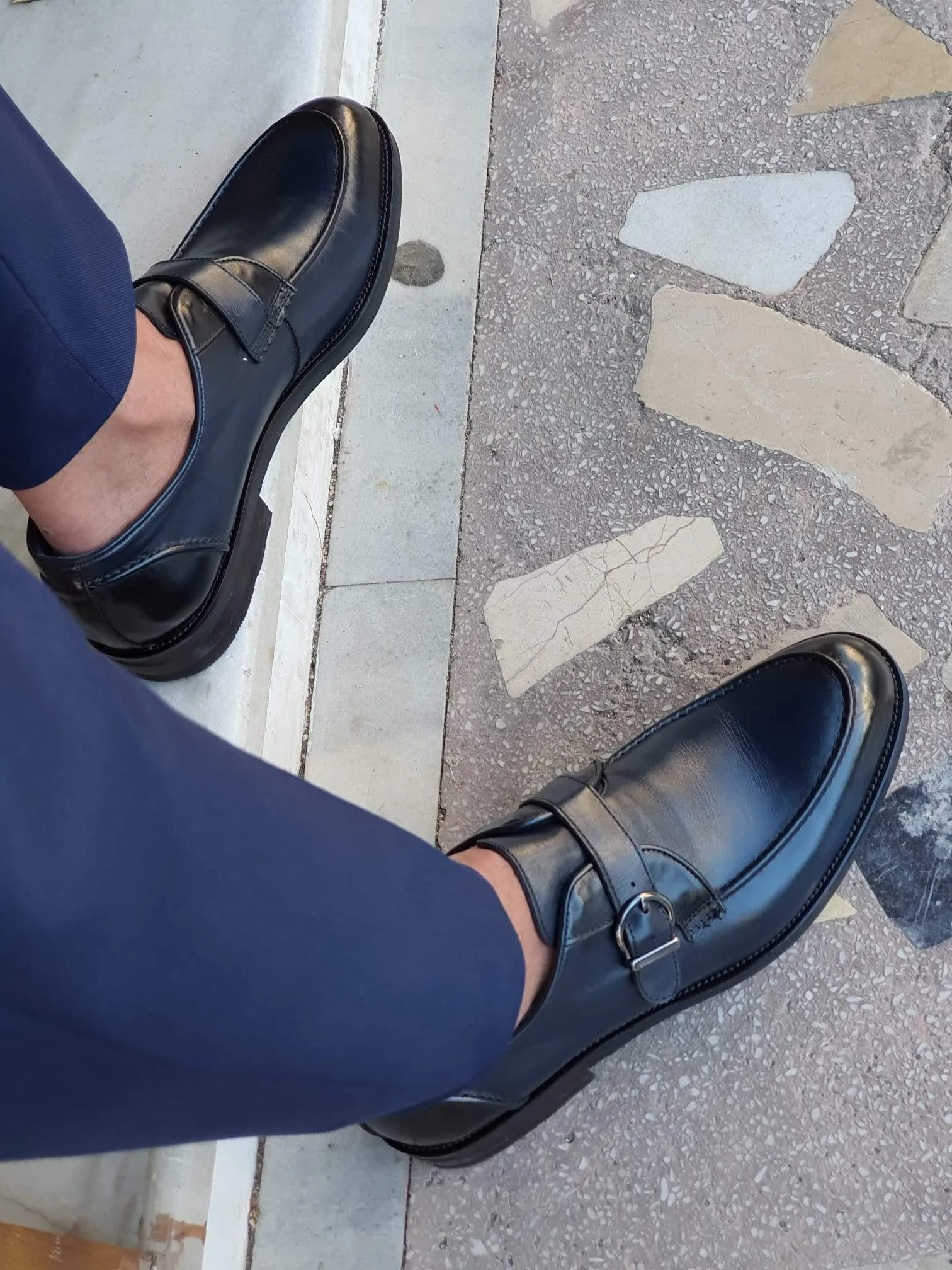 Catania Navy Blue Sardinelli Classic Shoes