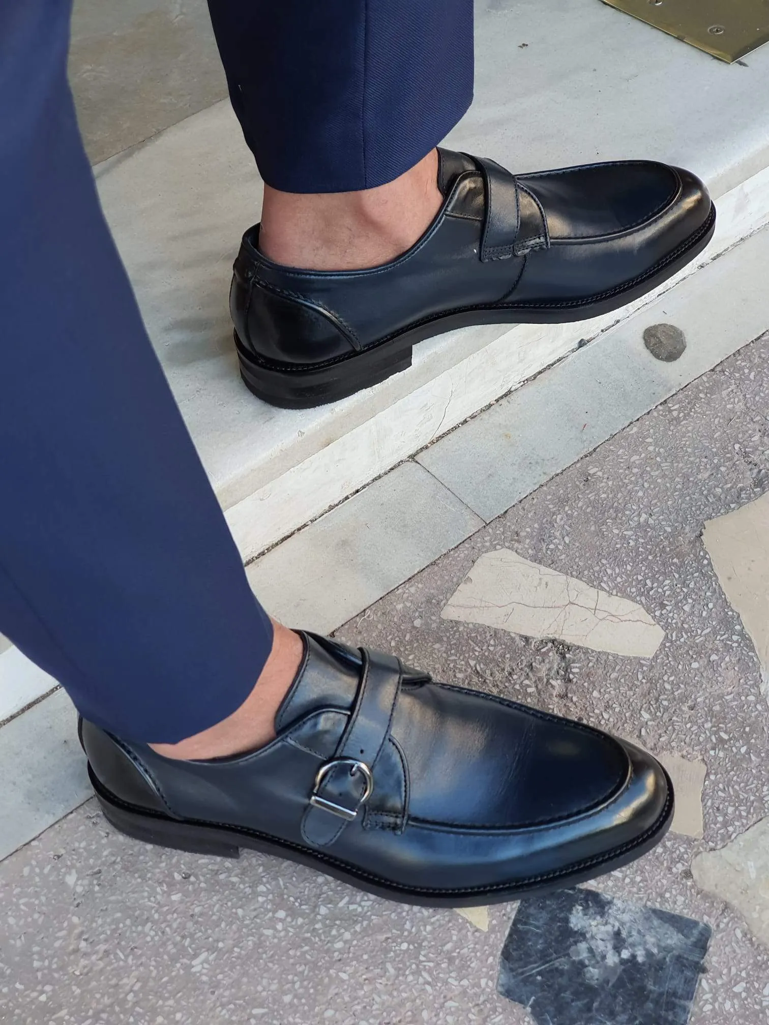 Catania Navy Blue Sardinelli Classic Shoes