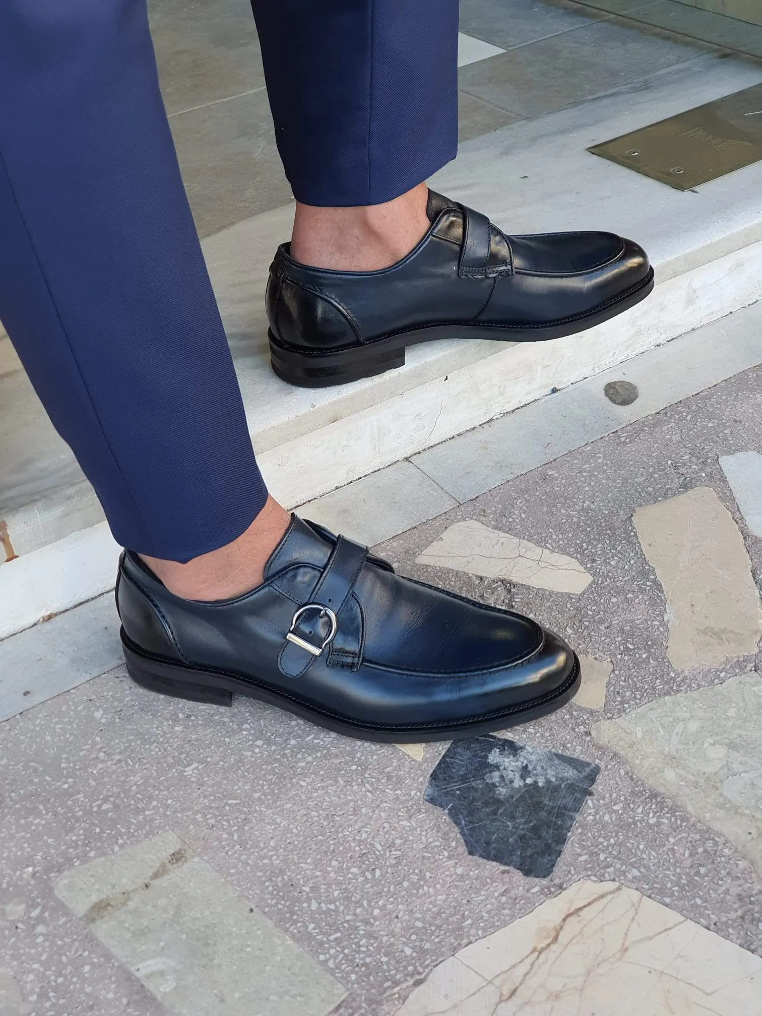 Catania Navy Blue Sardinelli Classic Shoes