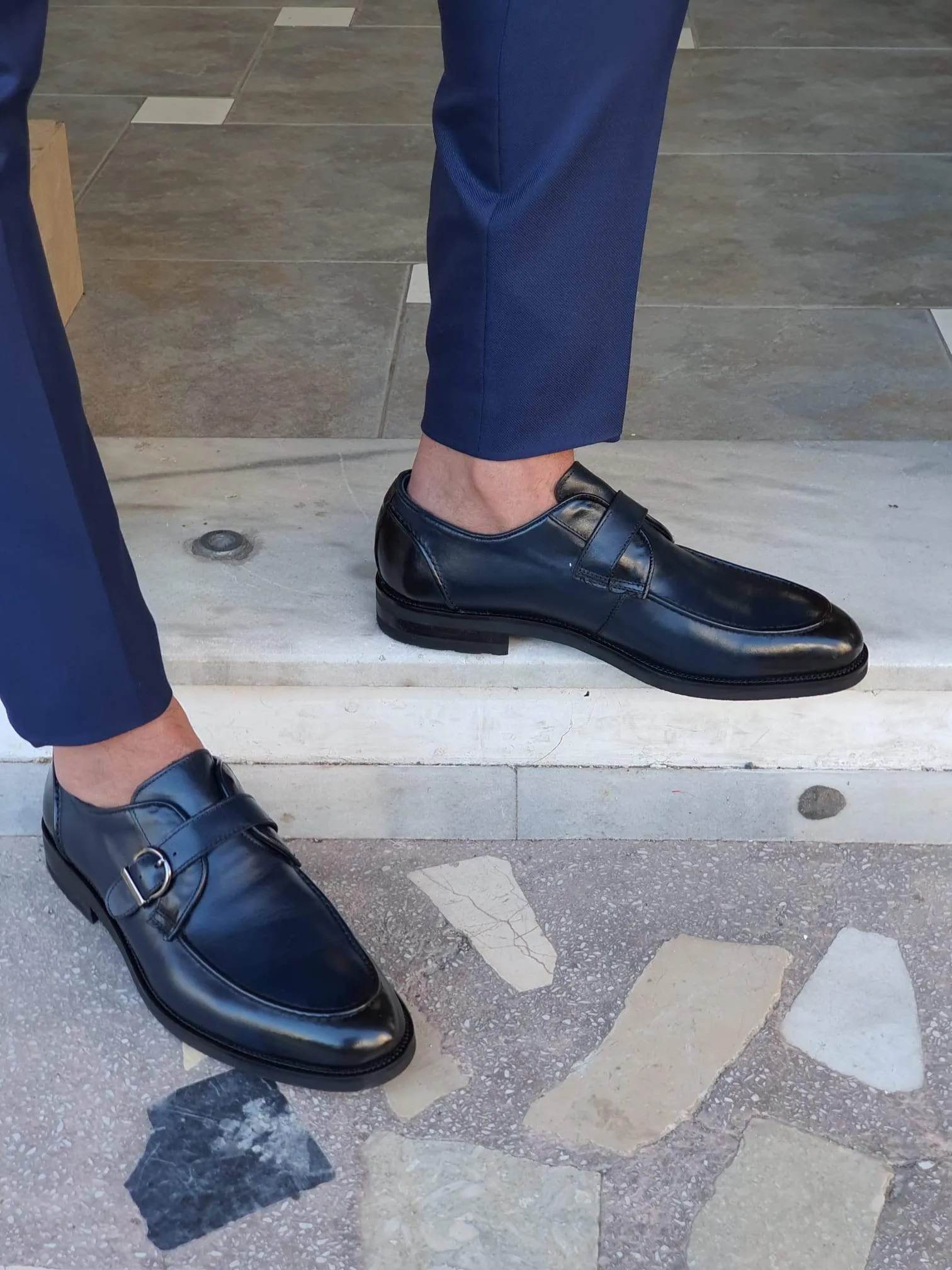 Catania Navy Blue Sardinelli Classic Shoes