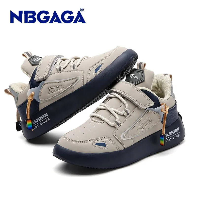Children Sneakers Boys Shoes Leather Flat Kids Shoes for Lightweight
