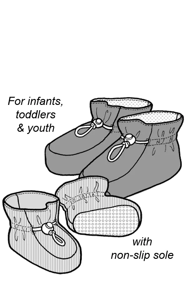 Child's Snuggle Booties PDF Pattern - 557 - The Green Pepper Patterns