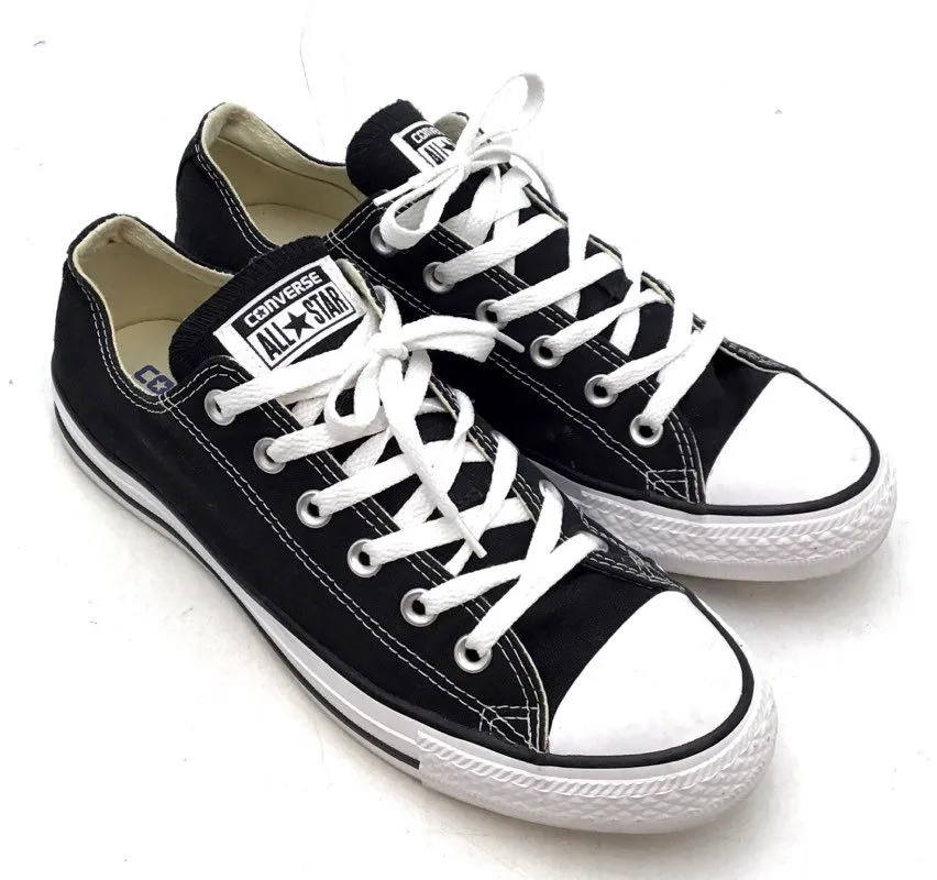 Converse Men's Chuck Taylor All-Star Classic Black White Athletic Shoes - Size 8