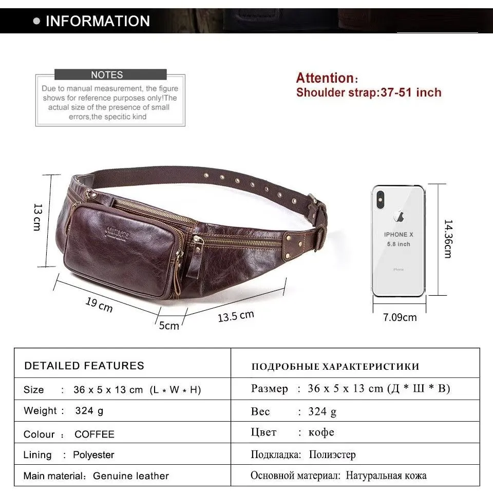 CowLuxe Multifunctional Sports Waist Bag