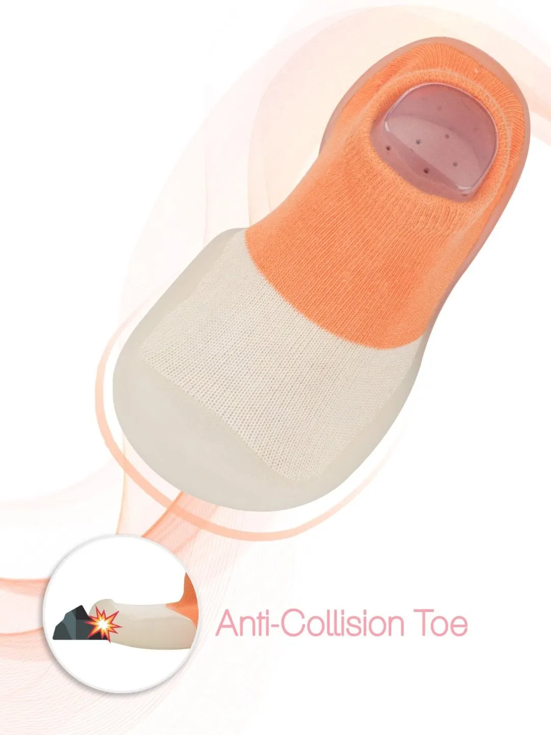 Cozy Cutie Orange Shoe Socks- Perfect First Steps in Style