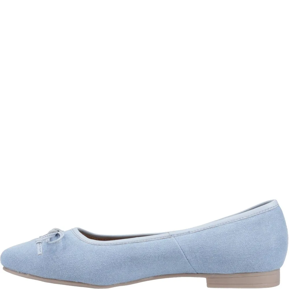 Denim Naomi Textile Ballerinas
