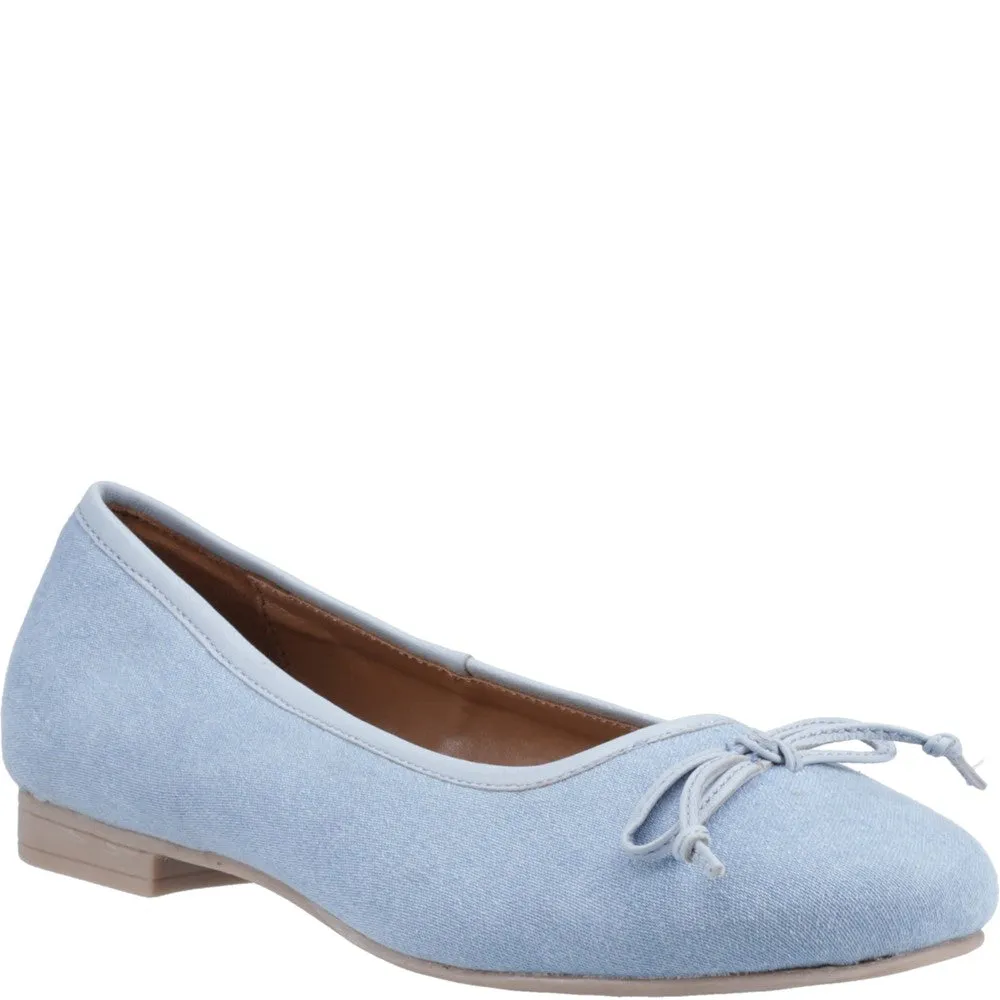 Denim Naomi Textile Ballerinas