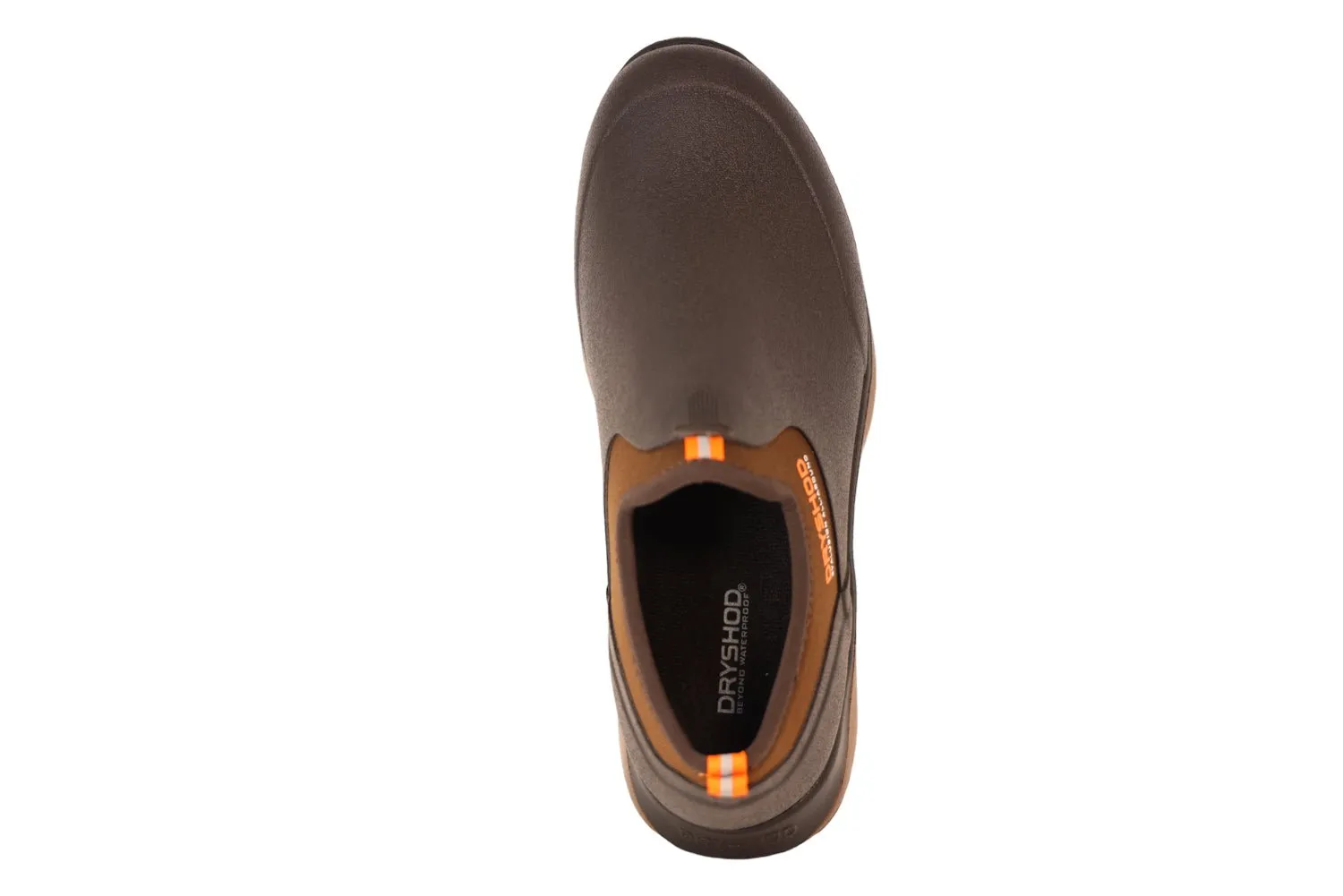 Dryshod Mens Evalusion Super Lightweight Brown Rubber Slip-On Shoes