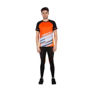 Firefox Quick Dry Poly T Shirt - Orange/Black