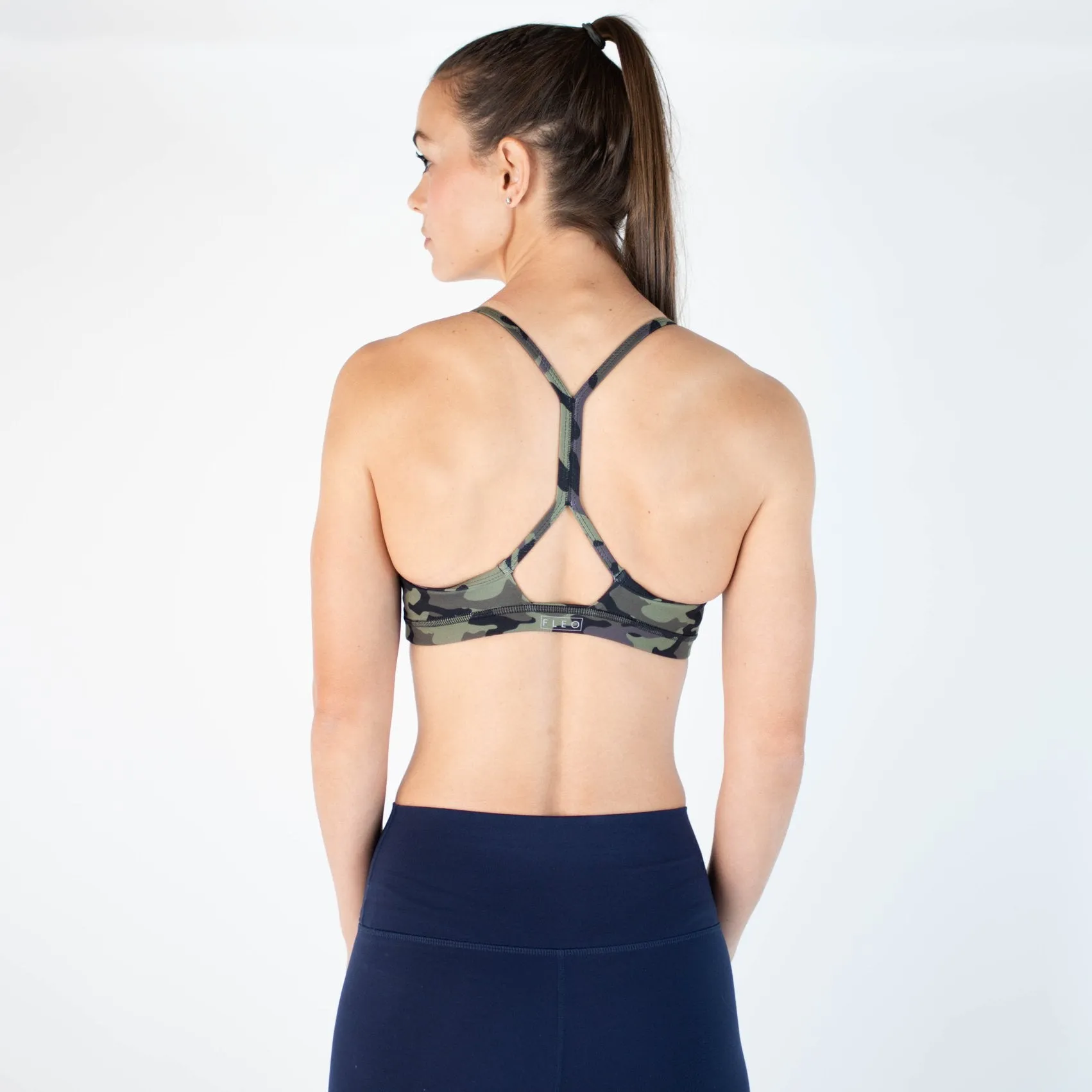 FLEO Reinette Sports Bra - Grapeade Camo