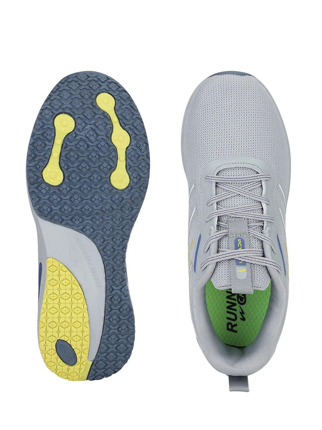 FLOW GLOW Grey Men's Sports Shoes