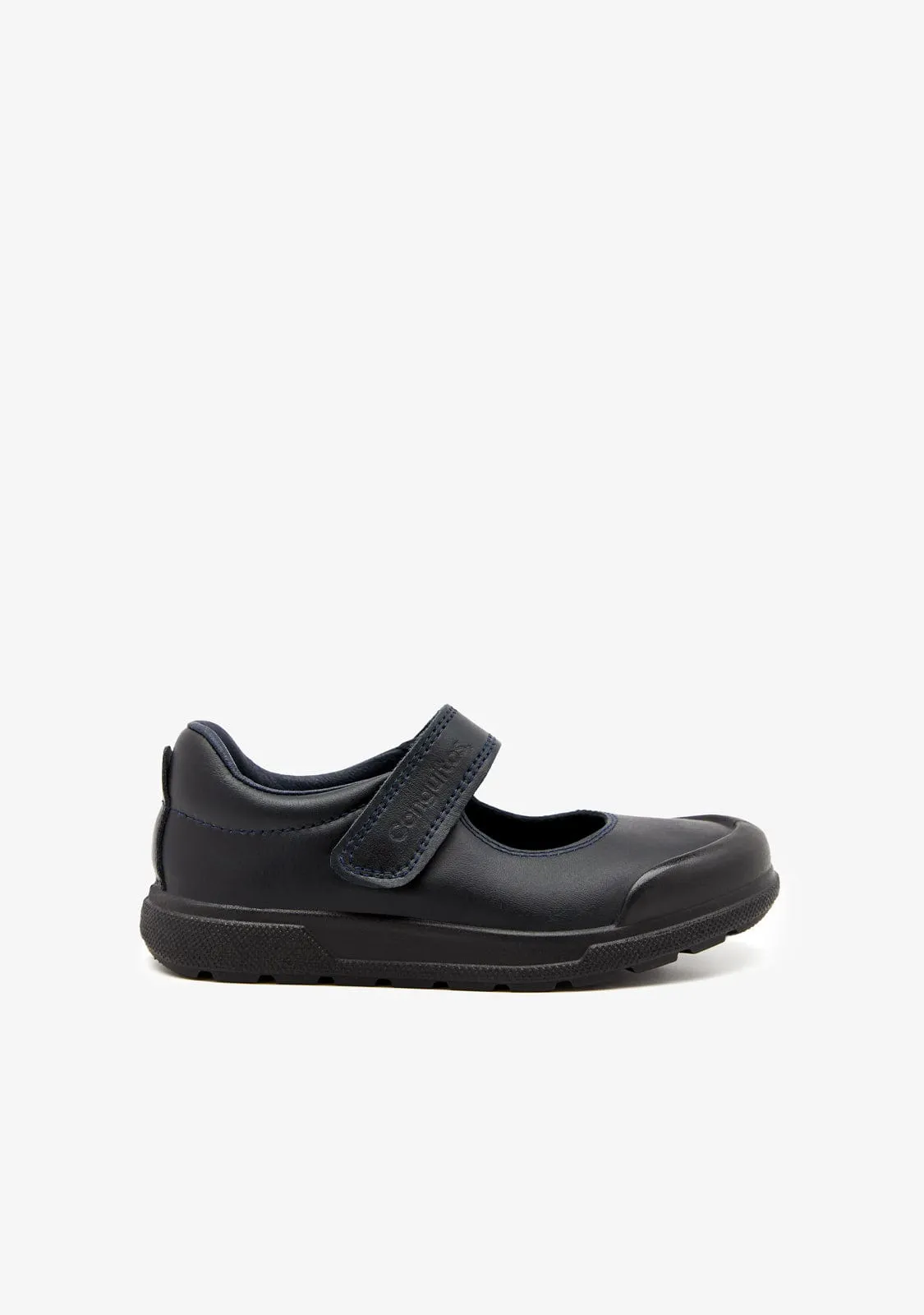 Girl's Navy Indestructibles School Shoes