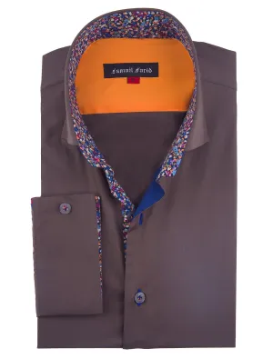 GREENISH BROWN SPORTS SHIRT (CUF)