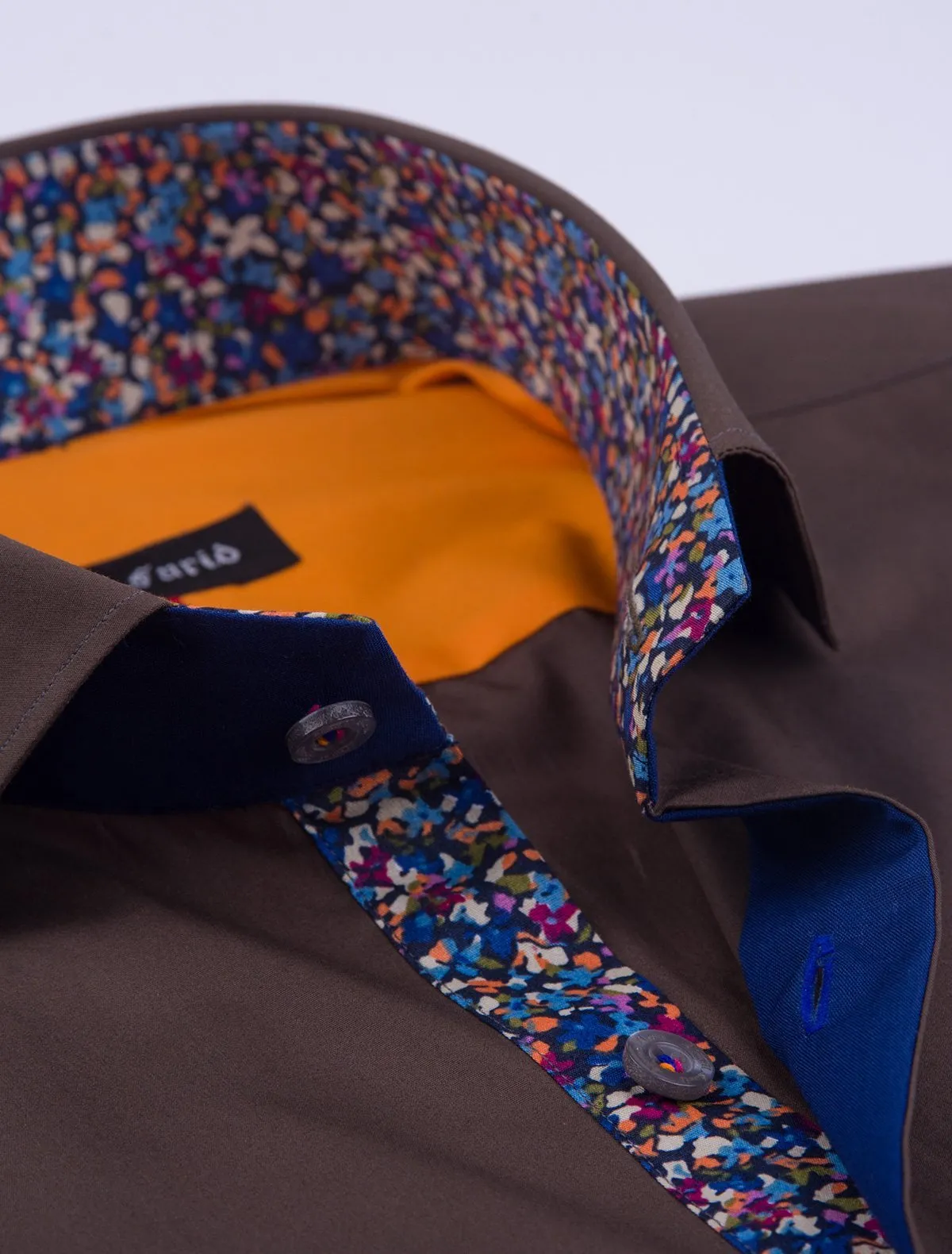GREENISH BROWN SPORTS SHIRT (CUF)