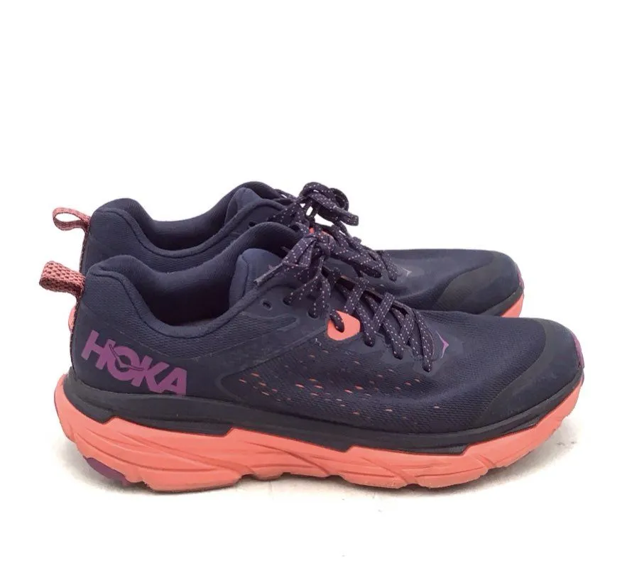 Hoka One One Women's Challenger ATR 6 Blue Orange Athletic Shoes - Size 10B