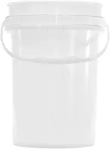 Lee Fisher Sports Bucket - 6 Gallon Bucket with Lid, White
