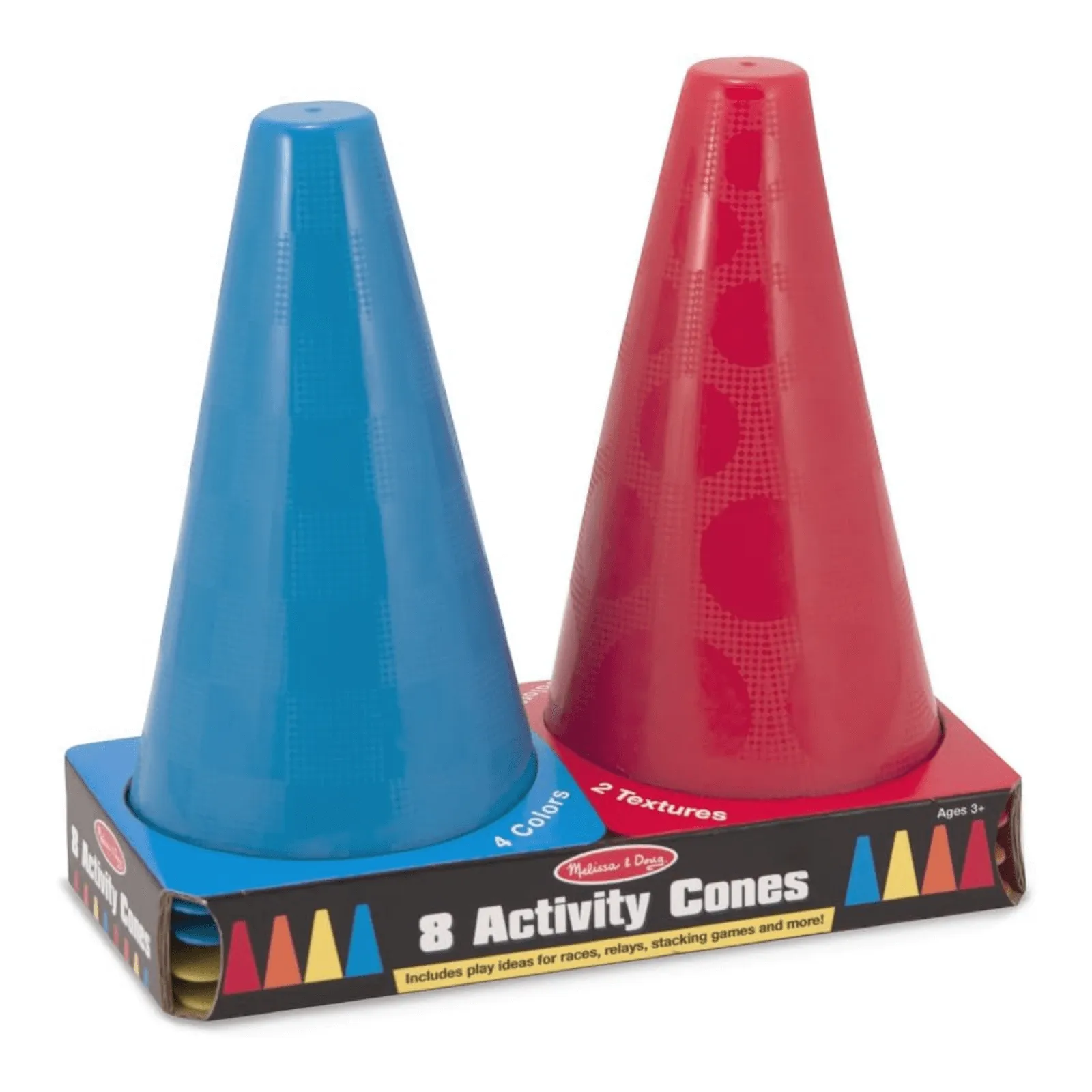 Melissa & Doug Set of 8 Colour Outdoor Activity Cones Play Age 3 
