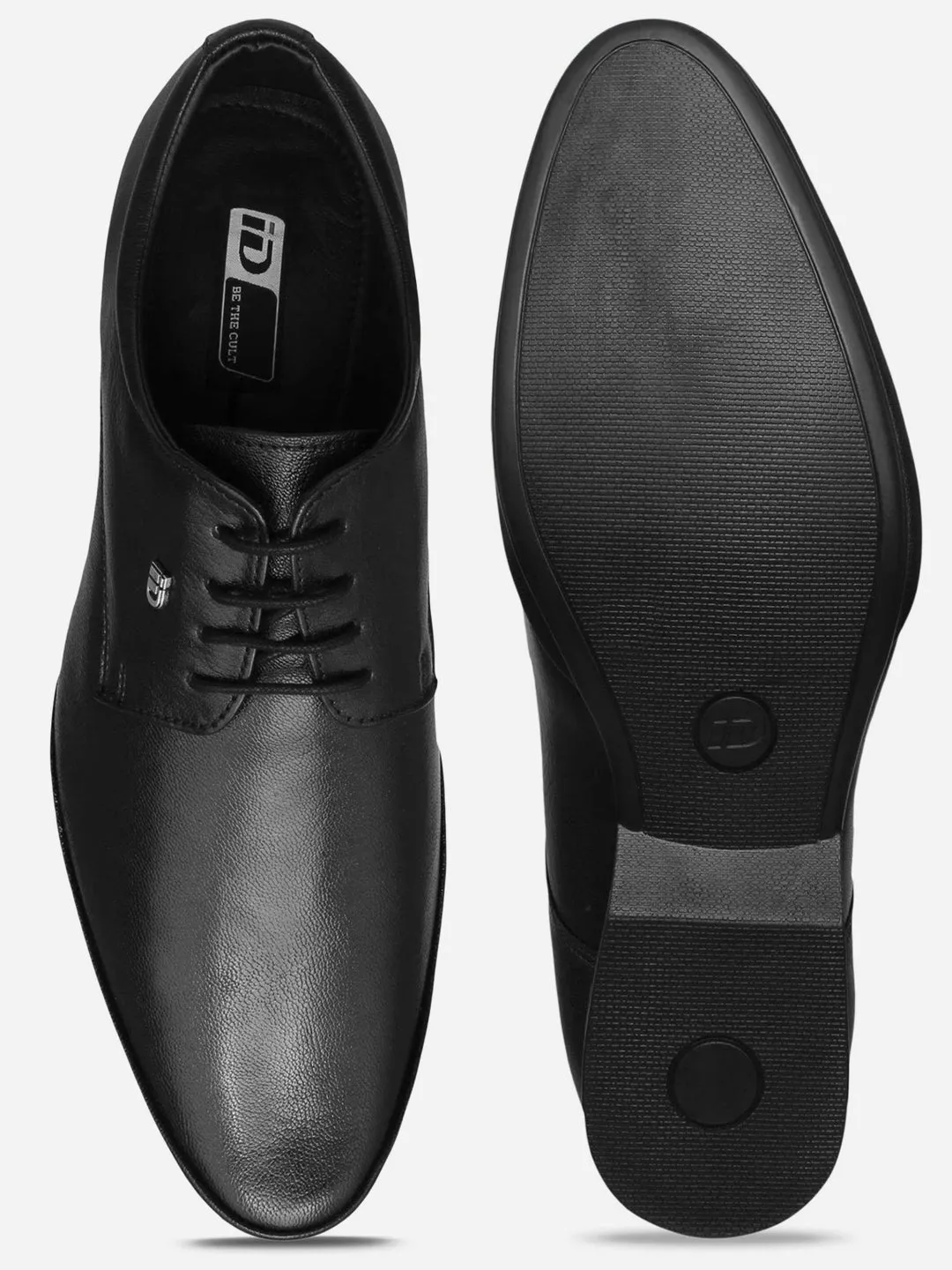 Men's Black Pointed Toe Lace Up Formal (ID2063)