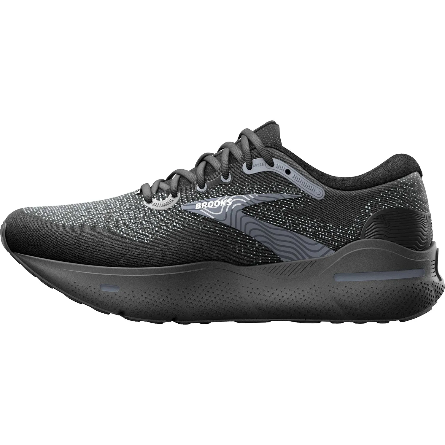 Men's Brooks Ghost Max Black/Black/Ebony Mesh