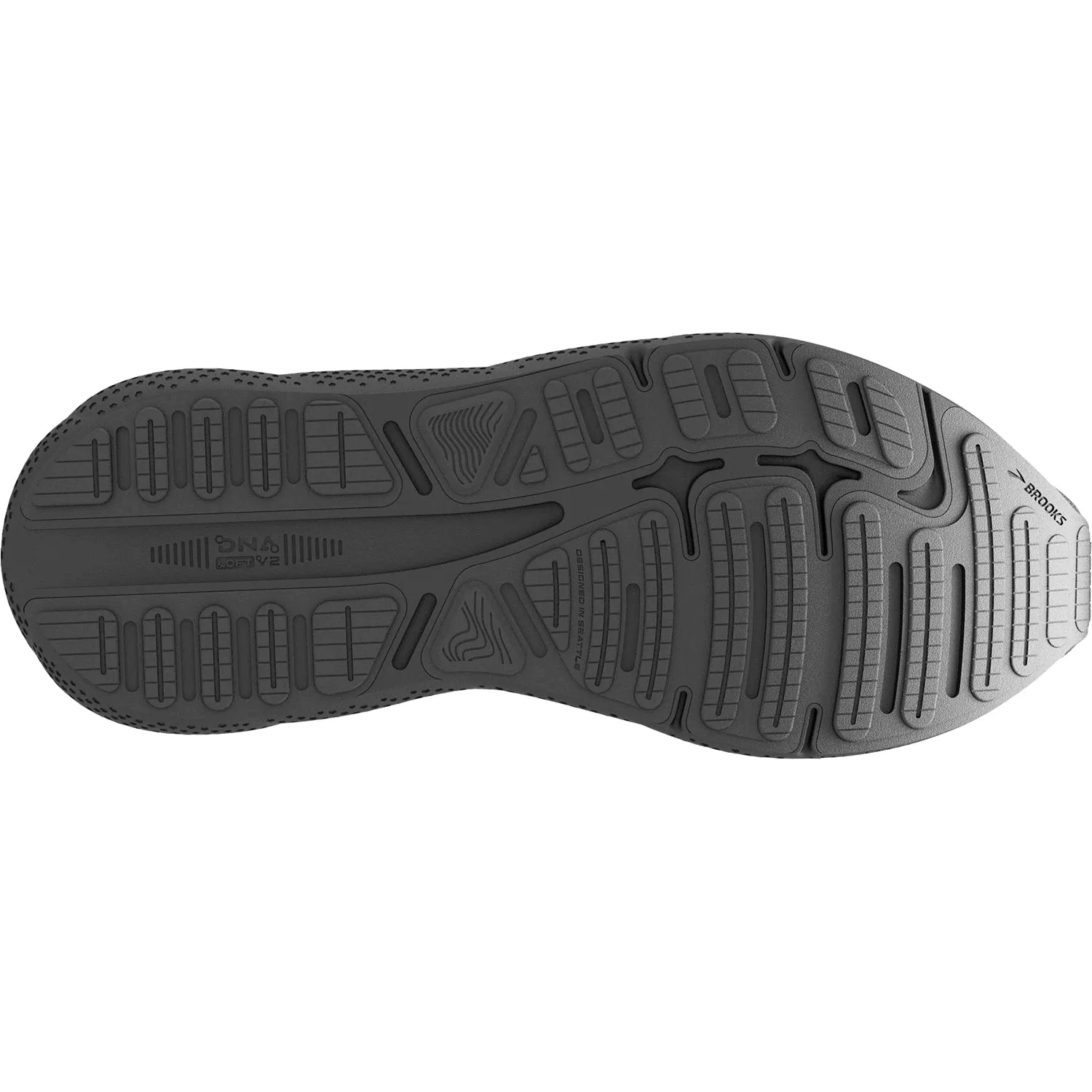 Men's Brooks Ghost Max Black/Black/Ebony Mesh