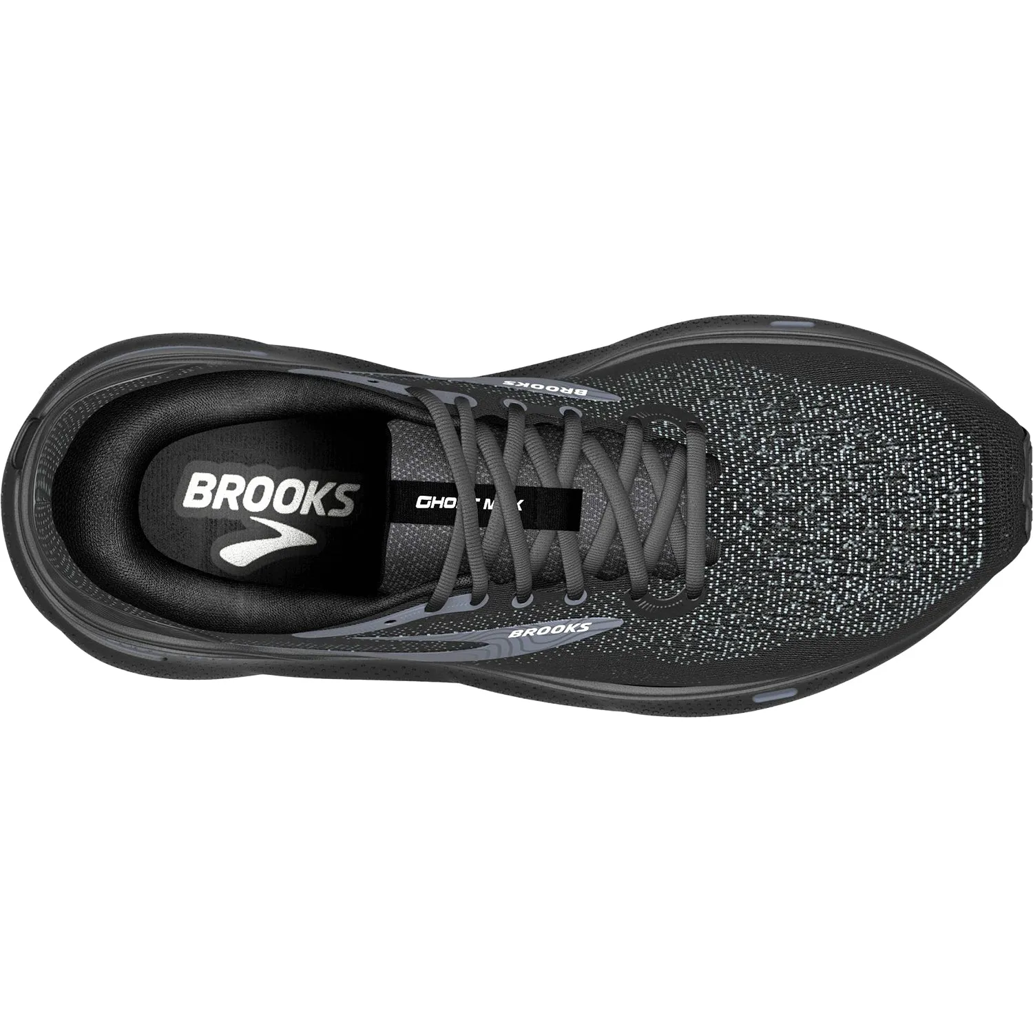 Men's Brooks Ghost Max Black/Black/Ebony Mesh