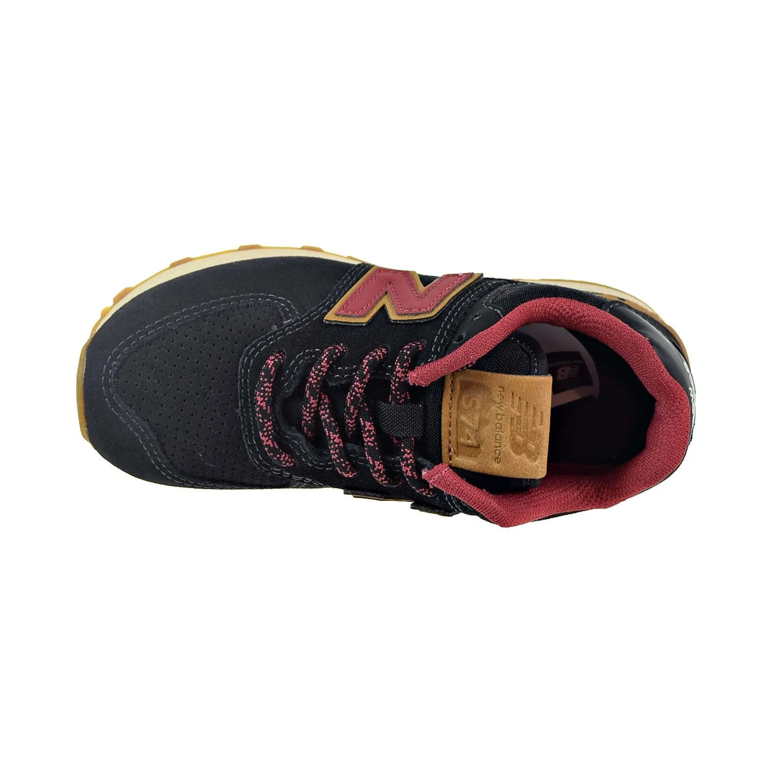 New Balance 574 Little Kids' Shoes Black/Earth Red