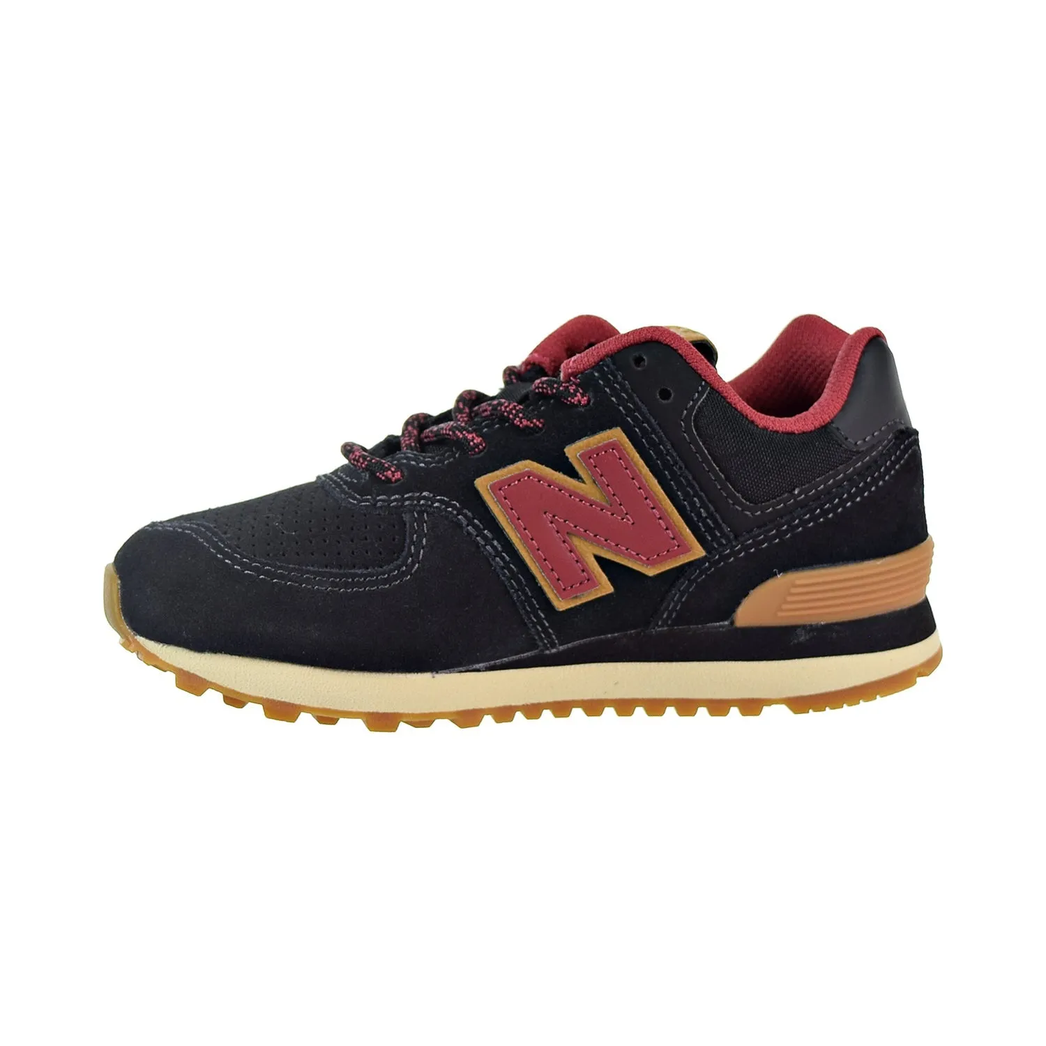 New Balance 574 Little Kids' Shoes Black/Earth Red