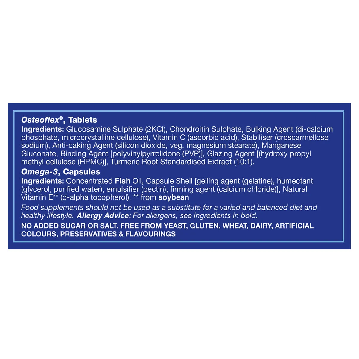 Osteoflex & Omega 3 Tablets & Caspules