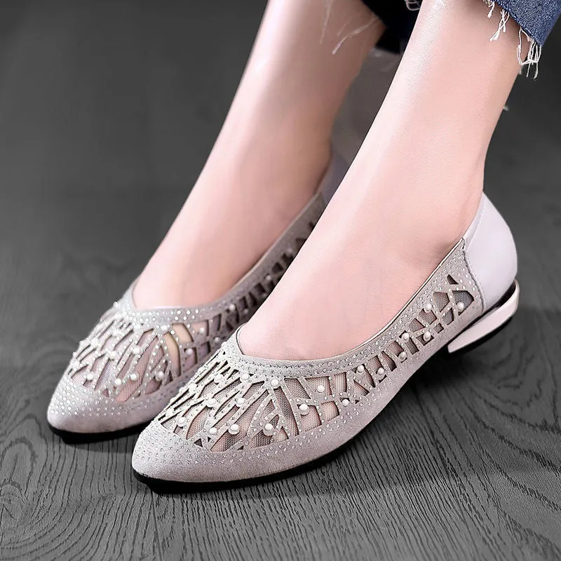 Party Sequins Low Heels