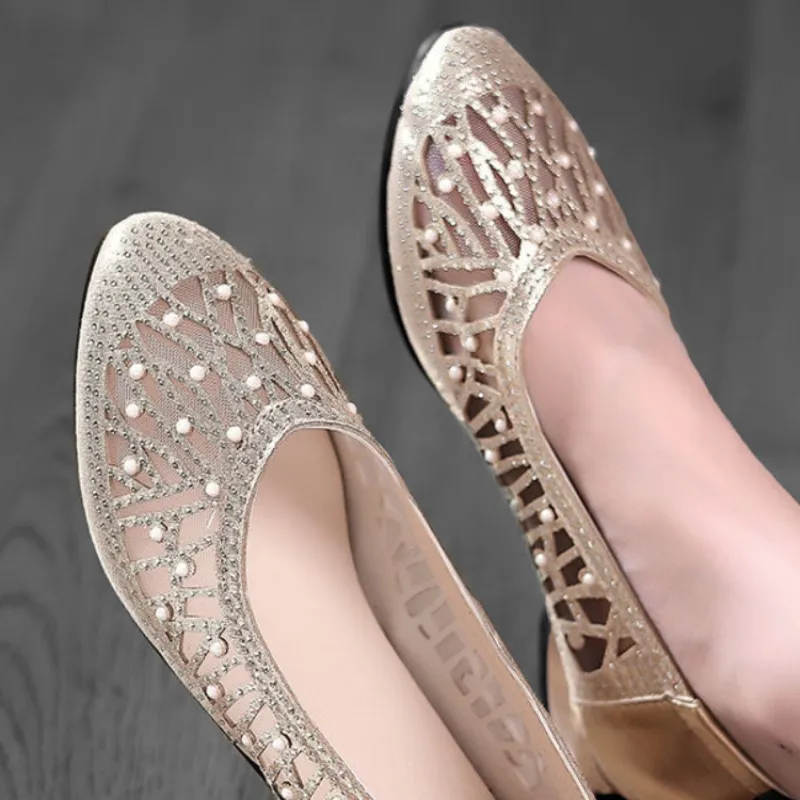 Party Sequins Low Heels
