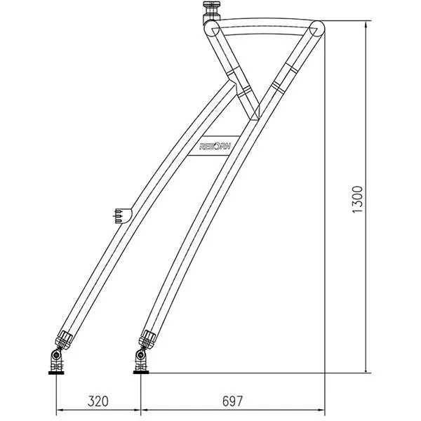 Reborn Launch Boat Wakeboard Tower Polished Plus Pro3 Foldable Tower