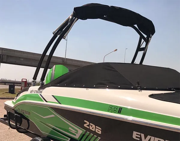 Reborn Launch Boat Wakeboard Tower Polished Plus Pro3 Foldable Tower