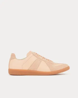 Replica Natural Vegetable Leather Beige Low Top Sneakers