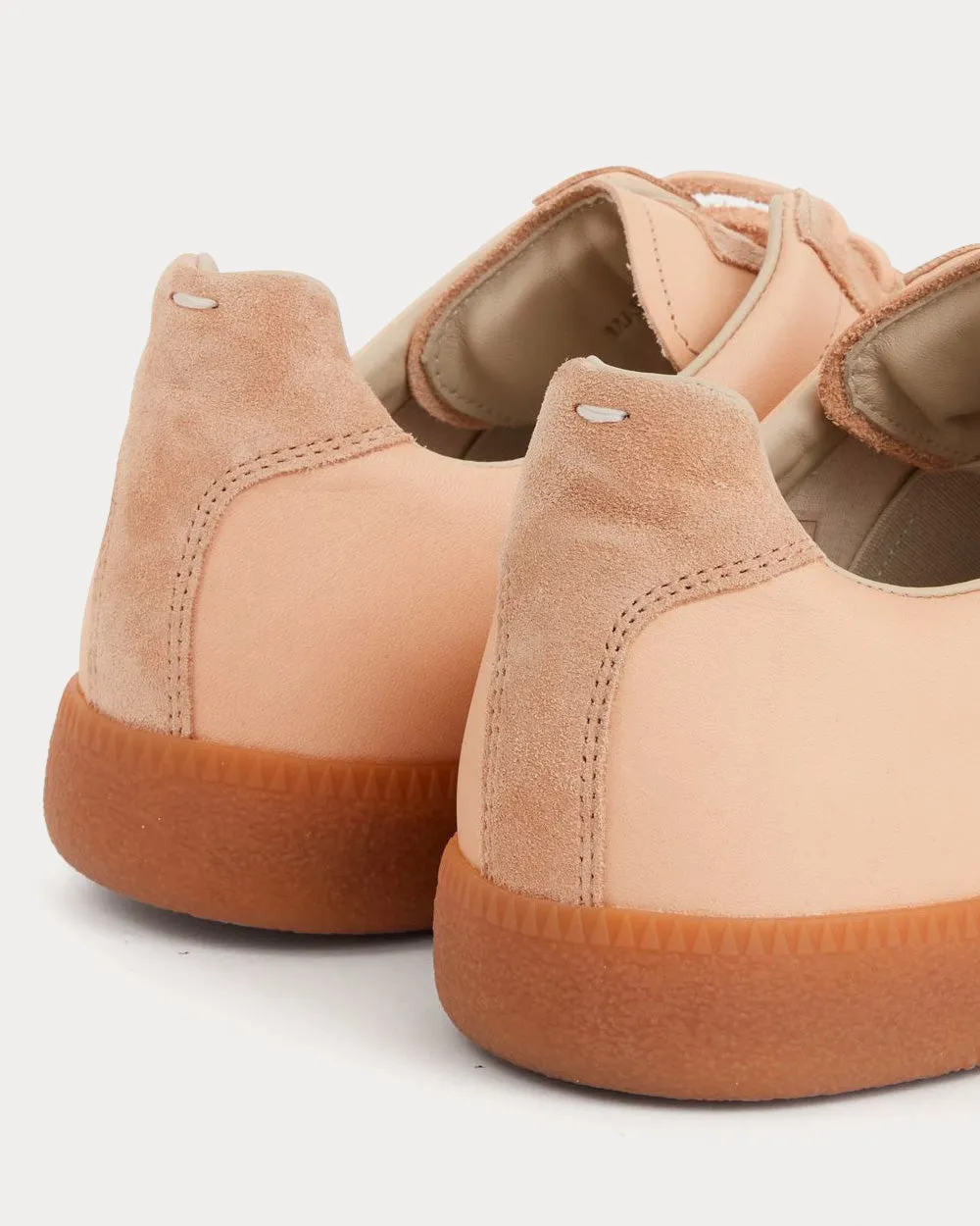 Replica Natural Vegetable Leather Beige Low Top Sneakers