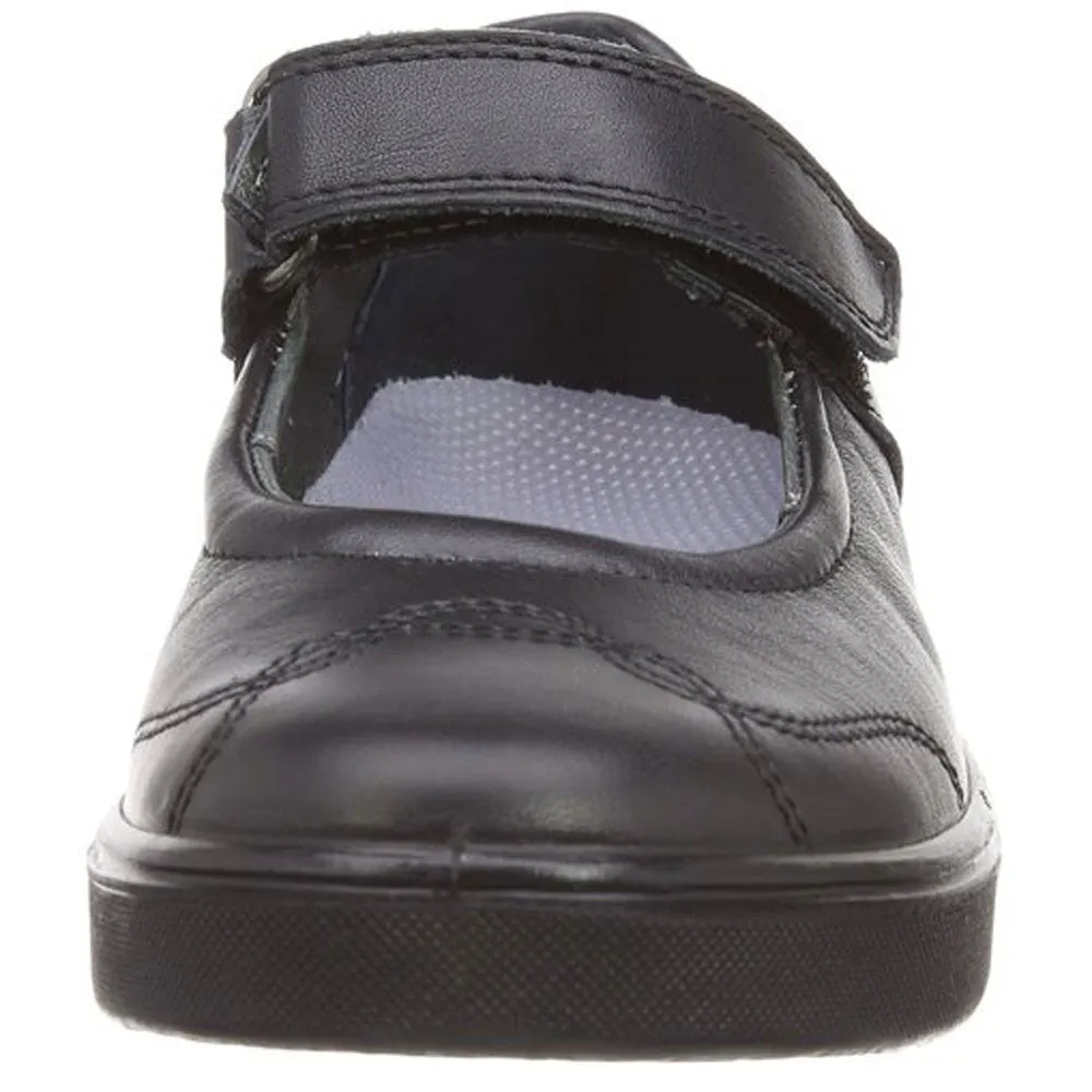 Ricosta Anthea Black Velcro School Shoes