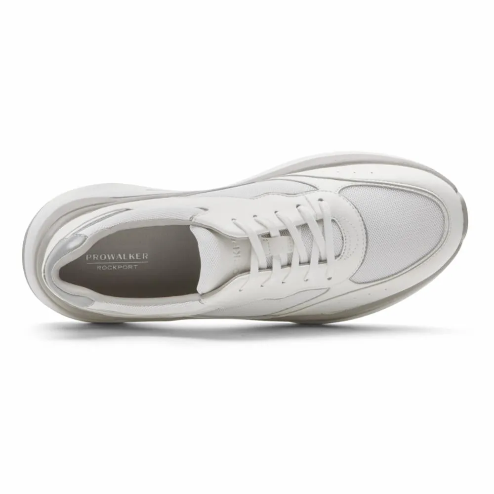 Rockport Women PROWALKER LACE UP WHITE ECO