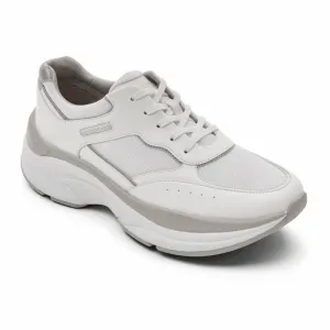 Rockport Women PROWALKER LACE UP WHITE ECO