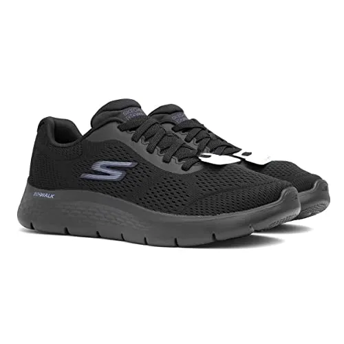 Skechers Men's Go Walk Flex-Remark Sneaker, Black/Black, 10.5