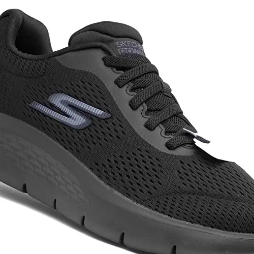 Skechers Men's Go Walk Flex-Remark Sneaker, Black/Black, 10.5