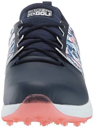 Skechers Women's Eagle Spikeless Golf Shoe, Navy/Multi Floral 6.5 M US
