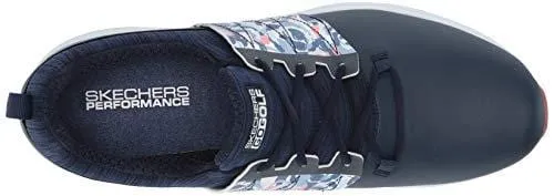 Skechers Women's Eagle Spikeless Golf Shoe, Navy/Multi Floral 6.5 M US