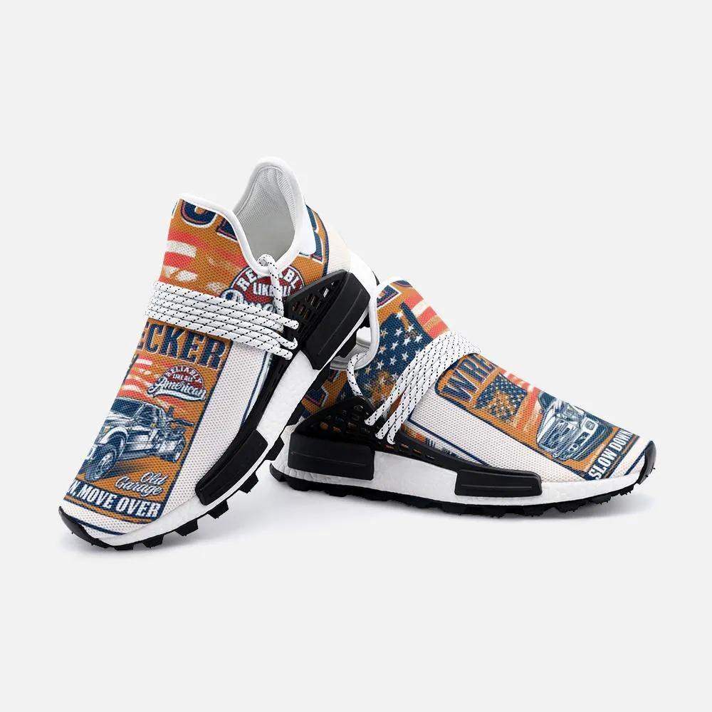 Slow down move over trucks Unisex Lightweight Custom shoes