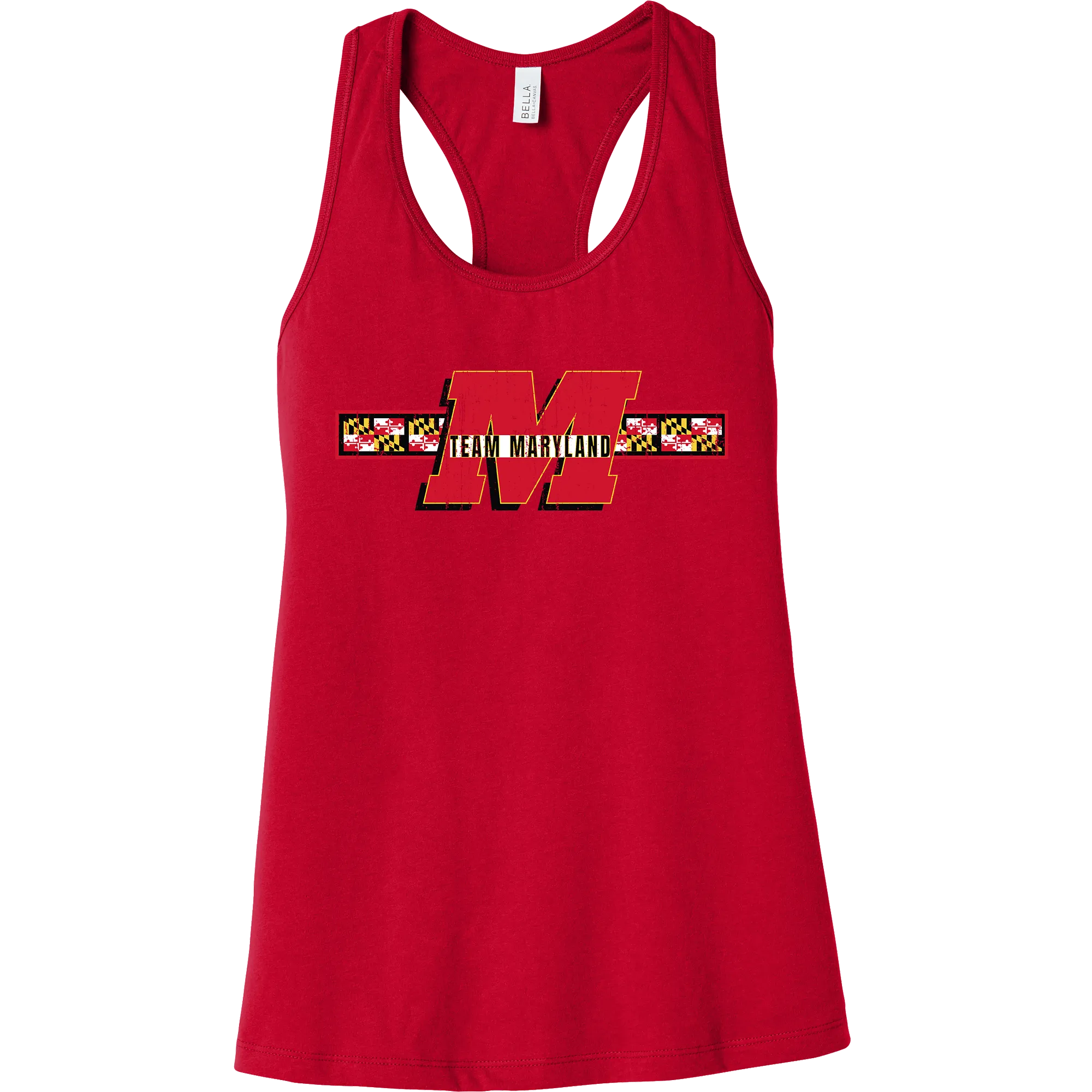 Team Maryland Womens Jersey Racerback Tank